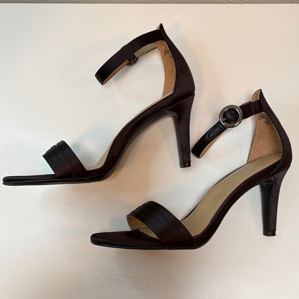 Naturalizer Black Ankle Strap Heels - Picture 3 of 8